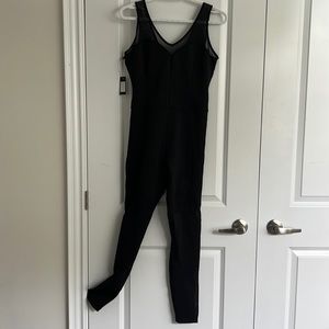 Kendall & Kylie Spinning one piece jumpsuit Black with mesh